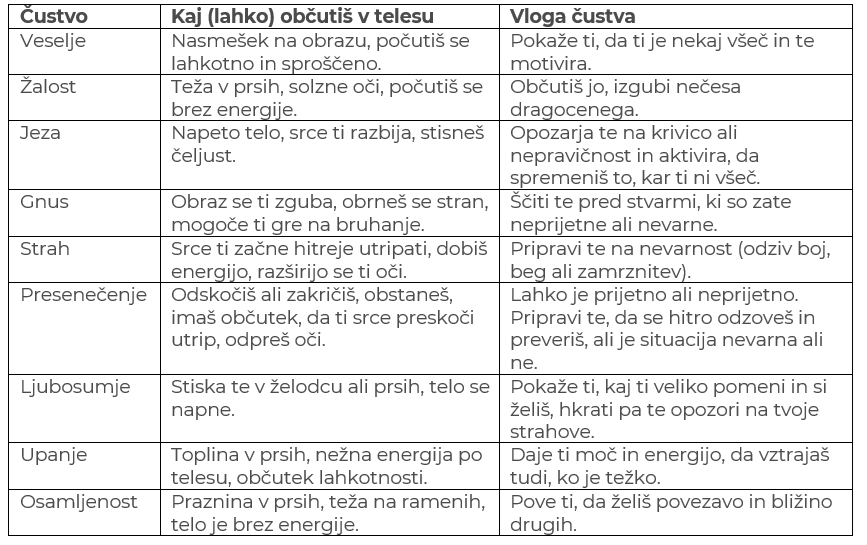 čustva